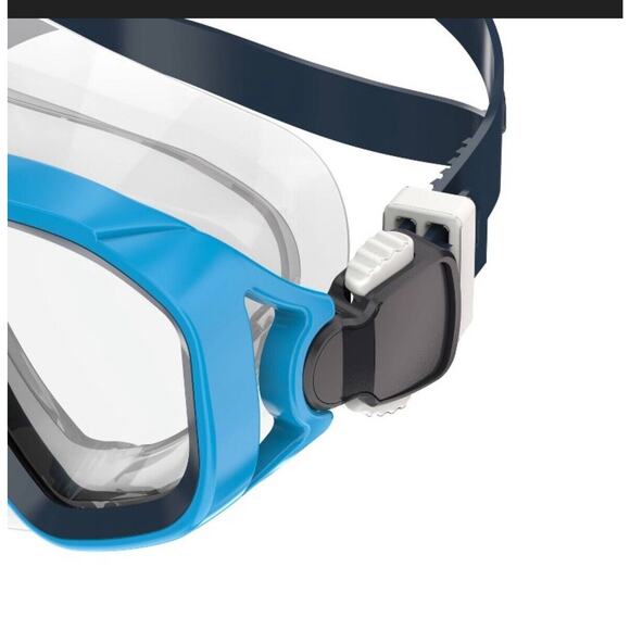 Speedo Kids' Surf Gazer Swim Mask - Cyber Turquoise NWT - Picture 2 of 5